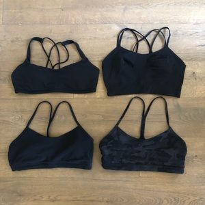Lot of 4 Lululemon Sports Bras Size 12